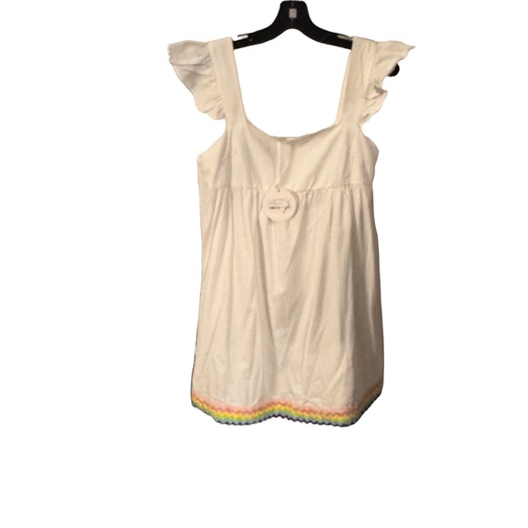 STORIA DRESS / RICK RACK SWIM COVER-UP FLUTTER SLEEVE NWT SZ M - Picture 2 of 12